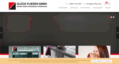 Desktop Screenshot of glueck-fliesen.de